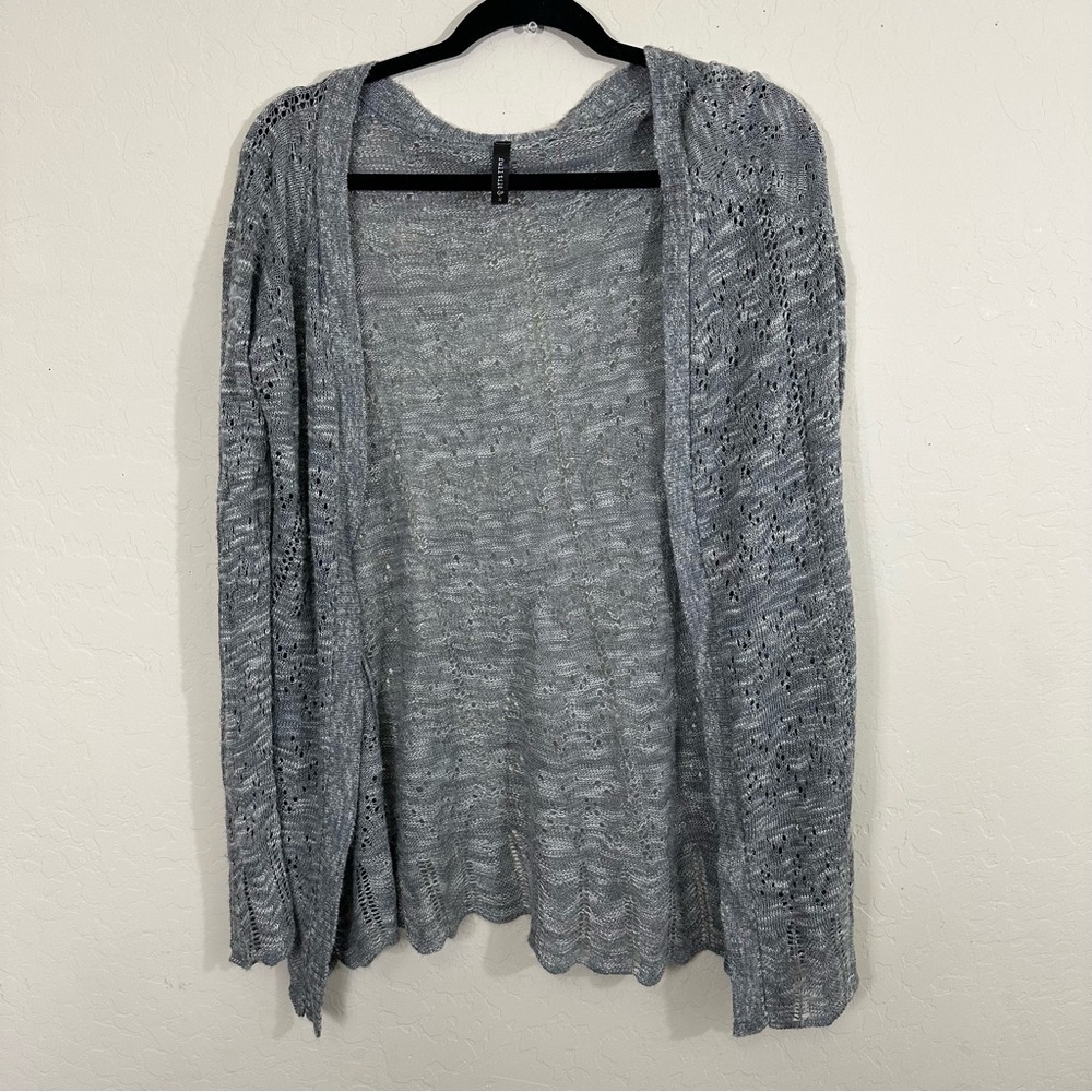 Women’s Full Tilt Small Long Sleeve Grey Cardigan